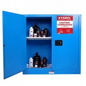 Tủ chứa dung môi gây ăn mòn 30 Gallon, cửa tự đóng